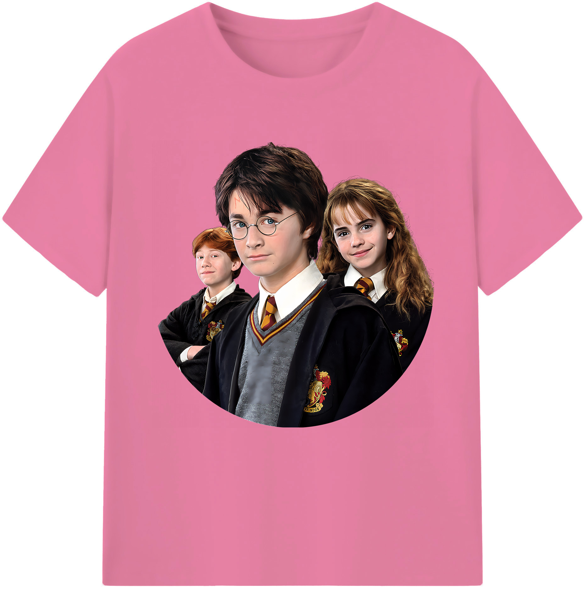 （画像用） Harry Potter ハリー・ポッターシリーズ 綿100％半袖Tシャツ（フロントプリント）
